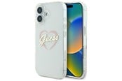 Mobiel - Covers & Cases - GUESS IML Heart Case for iPhone 16 plus - Transparent - 3666339307264
