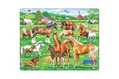 Puzzels - Larsen Puzzles Beautiful Horses Jigsaw Puzzle – 33 pieces Maxi (36.5 x 28.5 cm) 2D Puzzels - FH50