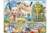 Puzzels - Larsen Puzzles Sphinx and Pyramids Jigsaw Puzzle – 85 pieces Maxi (36.5 x 28.5 cm) 2D Puzzels - HL11