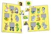 Puzzels - Larsen Puzzles Animal Match-2 Puzzle (Assorted) – 9 pieces Midi (28.5 cm x 18.3 cm) 2D Puzzels - N6