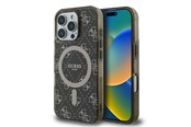 Mobiel - Covers & Cases - GUESS IML 4G Background MagSafe iPhone 16 Pro Case - Brown - 3666339301729