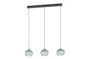Lampen - EGLO ALAMITO EETTAFELLAMP L770 CCT 3L ZWART STRUCTUUR/GROEN/HELDER - 902574