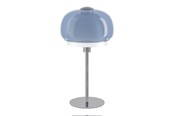 Lampen - EGLO BELOMONTEJO TAFELLAMP H415 E27 M/SCHERM. CHROOM/WIT/BLAUW - 903016