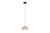 Lampen - EGLO BELOMONTEJO HANG LAMP Ø:220 E27 ZWART/ZWART-TRANSP. - 903021