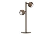 Lampen - EGLO BIMEDA 1 TAFELLAMP H450 2L GU10 M/SCHAKELAAR DONKER BRONS - 902614