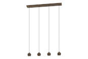 Lampen - EGLO BIMEDA 1 LANGE TAFEL L770 4L GU10 DONKER BRONS - 902613
