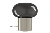 Lampen - EGLO BRAVINO TAFELLAMP H170 TOUCH STAAL/ZWART-TRANSP. - 902535