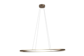 Lampen - EGLO CAMEROTA EETTAFELLAMP L1110 DIMBAAR DONKER BRONS/WIT - 902551