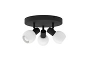 Lampen - EGLO CASTELLAZO PLAFONNIÈRE Ø:250 3L E14 ZWART/WIT - 902469