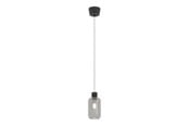 Lampen - EGLO DASMINA PENDEL Ø:130 E27 ZWART/ZWART-TRANSP. - 903157