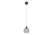Lampen - EGLO DASMINA PENDEL Ø:200 E27 ZWART/ZWART-TRANSP. - 903155