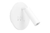 Lampen - EGLO FANZAROTTA SPOT ROND Ø:145 M/SCHAKELAAR+ USB-C WIT - 902164