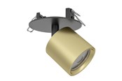 Lampen - EGLO MENGIBAR TUBE INBOUW Ø:90 CCT DIMBAAR GOUD/ZWART - 902722