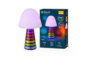 Lampen - EGLO PULSE TAFELLAMP H325 RGBW TOUCH ZWART/WIT - 76018