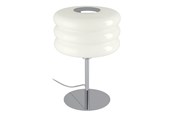 Lampen - EGLO TORTORA TAFELLAMP H300 M/AFBR. CHROOM/WIT - 903072