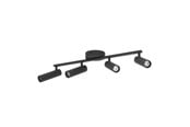 Lampen - EGLO VALPROTO SPOTRAIL L550 4L CCT ZWART/ZWART - 902699