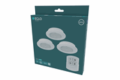 Lampen - EGLO YAMENZI ONDERKAST Ø:88 3 STK M/AFSTANDSBED. IP65 WIT - 902945