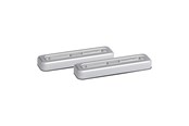 Lampen - EGLO YAMENZI ONDERKAST BATTERIJ L178 2 STUKS M/SCHAKELAAR IP65 ZILVER - 902939