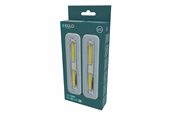 Lampen - EGLO YAMENZI ONDERKAST BATTERIJ L178 2 STK M/SCHAK. IP65 ZILVER - 902939