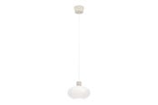 Lampen - EGLO DASMINA PENDEL Ø:250 E27 BRUIN/WIT - 903145