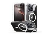 Mobiel - Covers & Cases - ESR Classic Hybrid Kickstand Halolock MagSafe Case Set with Stand + Tempered Glass for iPhone 16 Pro - Clear - 4894240243787