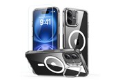 Mobiel - Covers & Cases - ESR Classic Hybrid Kickstand Halolock MagSafe Case Set + Tempered Glass for iPhone 16 PLUS - Clear - 4894240243664