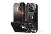 Mobiel - Covers & Cases - ESR Classic Hybrid Kickstand Halolock MagSafe Case Set + Tempered Glass for iPhone 16 Pro - Clear - 4894240243824