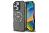 Mobiel - Covers & Cases - GUESS IML Glitter Circle MagSafe case for iPhone 16 Pro - black - 3666339307424