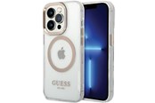 Mobiel - Covers & Cases - GUESS Metal Outline Magsafe case for iPhone 15 / 14 / 13 - gold - 3666339196899