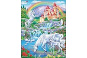 Puzzels - Larsen Puzzles Unicorns Jigsaw Puzzle – 15 pieces Midi (28.5 cm x 18.3 cm) 2 assorted designs 2D Puzzels - U20