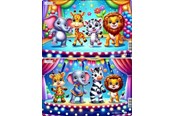 Puzzels - Larsen Puzzles Jigsaw puzzle: Cute animals dancing on stage – 13 pieces Midi (28.5 cm x 18.3 cm) 2 assorted designs 2D Puzzels - U24
