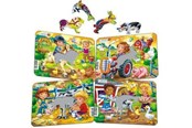 Puzzels - Larsen Puzzles "Children on the Farm" Jigsaw Puzzle 4 assorted designs – 9 pieces Mini (18.3 x 14.3 cm) 2D Puzzels - Z11