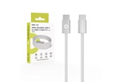 USB-kabel - Mobile Origin CB11 60W UltraSlim USB-C to USB-C Cable 1m - White - MO-USC-CB11-WHT