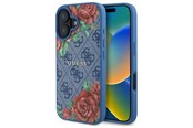 Mobiel - Covers & Cases - GUESS GUHMP16SP4ROPEMCB iPhone 16 6.1" blue/blue hardcase 4G Flowers Print MagSafe - 3666339350390