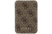 Powerbank - GUESS Powerbank inductive 15W GUPB5FP4EMGW 5000mAh brown/brown 4G Leather Metal Logo MagSafe - 5000 mAh - 3666339210588