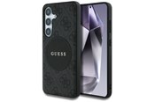 Mobiel - Covers & Cases - GUESS 4G Round Patch Classic Logo MagSafe case for Samsung Galaxy S25 Plus black - 3666339448936