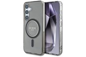 Mobiel - Covers & Cases - GUESS Glitter Circle Classic Logo MagSafe case for Samsung Galaxy S25 - black - 3666339449759