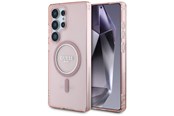 Mobiel - Covers & Cases - GUESS Glitter Circle Classic Logo MagSafe case for Samsung Galaxy S25 Ultra - pink - 3666339449780