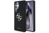 Mobiel - Covers & Cases - GUESS Silicone Big 4G Logo Bottom Script case for Samsung Galaxy S25 Ultra - black - 3666339449377