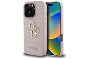 Mobiel - Covers & Cases - GUESS Grained Big 4G Logo Small Classic Logo Case for iPhone 16 Pro - Pink - 3666339424848