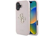 Mobiel - Covers & Cases - GUESS Grained Big 4G Logo Small Classic Logo case for iPhone 16 - pink - 3666339424824