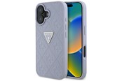 Mobiel - Covers & Cases - GUESS Hot Stamp 4G Pattern Triangle Metal Logo iPhone 16 Case - Purple - 3666339425425
