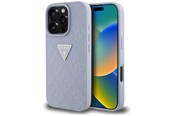 Mobiel - Covers & Cases - GUESS Hot Stamp 4G Pattern Triangle Metal Logo iPhone 16 Pro Case - Purple - 3666339425449