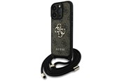 Mobiel - Covers & Cases - GUESS 4G Big Logo Cord Stap Crossbody Case for iPhone 16 Pro Brown - 3666339434434