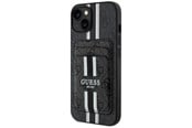 Mobiel - Covers & Cases - GUESS 4G Stripes case with Magsafe wallet for iPhone 15 black - 3666339452308