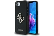 Mobiel - Covers & Cases - GUESS PU Grained 4G Metal Logo case for iPhone 16e - black - 3666339453275