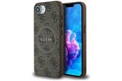 Mobiel - Covers & Cases - GUESS 4G Ring Classic Logo MagSafe iPhone 16e Case - Brown - 3666339453596