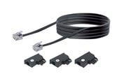 Netwerk - kabel - Schwaiger phone cable kit - black - Zwart - TAL6306 533