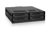 Harde schijf accessoires - Icy dock - storage enclosure - SATA 6Gb/s / SAS 12Gb/s - SAS 12Gb/s SATA 6Gb/s - MB324SP-1B