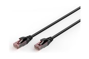 Netwerk - kabel - DIGITUS patch cable - 1 m - black - Zwart - DK-1617-010-OD-10
